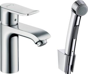 Hansgrohe Metris Classic umývadlová batéria s bidetovou spŕškou stojanková chrómová 31285000