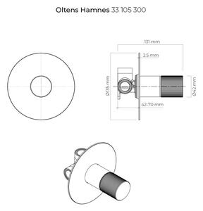 Oltens Hamnes sprchová batéria podomietková čierna 33105300