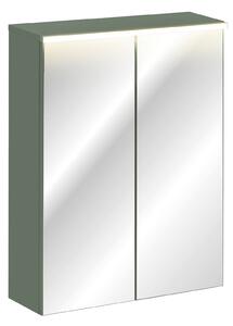 Comad Kúpeľňová zrkadlová skrinka 60 cm Sombra Green rákosovo zelená