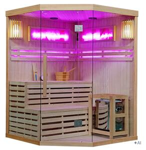 BPS-koupelny Fínska sauna Relax KEMI7 180x180, 5-6 osôb