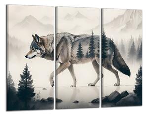Obraz na plátne Vlk v lese