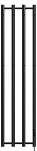 BPS-koupelny Elektrický kúpeľňový radiátor KASJAN BL 2 250W, 34,6x140,5 cm, čierny