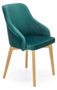 Jedálenska stolička Tumble (smaragdová + dub medový). Vlastná spoľahlivá doprava až k Vám domov. 1039716