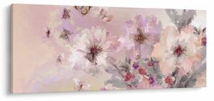 Obraz - Umelecká koláž s motýľmi (120x50 cm)