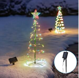Aigostar - LED Solárna vianočná dekorácia LED/0,26W/3,7V 75cm IP65 multicolor