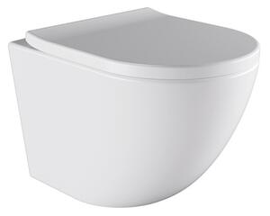 BPS-koupelny Závesná WC misa so SoftClose sedadlom PURO WH 02, biela