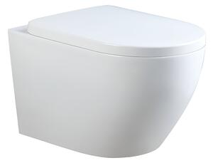 BPS-koupelny Závesná WC misa so SoftClose sedadlom MIZU WH TR 02, biela