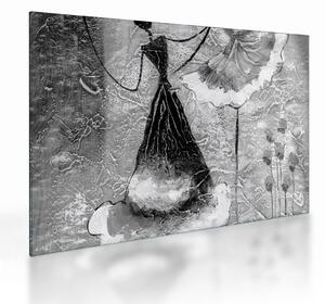 Sklenený obraz - Africká maľba (70x50 cm)