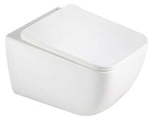 BPS-koupelny Závesná WC misa so SoftClose sedadlom YUZU WH TR 03, biela