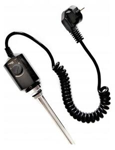 Regnis , Elektrická vykurovacia tyč s termostatom 1200W, čierna matná, GK1200W-BLACK