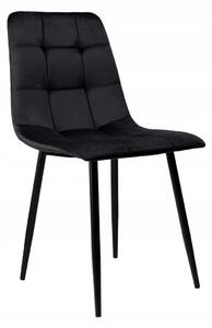SUPPLIES DENVER Jedálenská stolička v modernom štýle - čierna farba