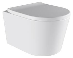 BPS-koupelny Závesná WC misa so SoftClose sedadlom ELITE WH 02, biela