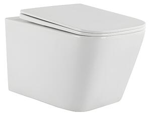 BPS-koupelny Závesná WC misa so SoftClose sedadlom AQUA WH 03, biela