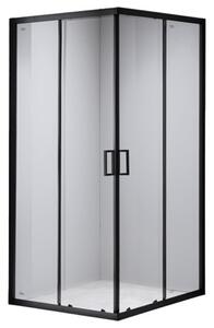 BPS-koupelny Štvorcový sprchový kút BL31C 100x100 čierna/transparent - bez vaničky