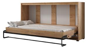 Sklápacia posteľ 160 Cassie (craft zlatý + čierna matná) (horizontálna). Vlastná spoľahlivá doprava až k Vám domov. 1042165