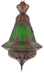 Marocká závesná lampa Houta zelená