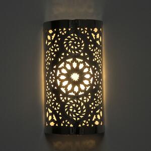 Strieborná nástenná lampa Amira