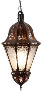 Orientálna závesná lampa Salma biela