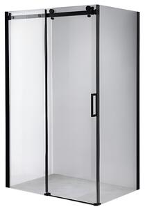 BPS-koupelny Obdĺžnikový sprchový kút BS15B 110x80 čierna/transparent - bez vaničky