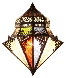 Orientálna nástenná lampa Jawhara farebná