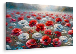 Obraz - Pole vlčích makov (90x60 cm)