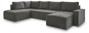 SEDACIA SÚPRAVA, textil, tmavosivá MID.YOU - Sedačky, Online Only