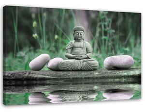 Obraz na plátně Buddha Feng Shui meditace - 60x40 cm