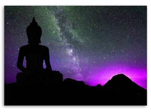 Obraz na plátně Buddhova polární záře - 60x40 cm