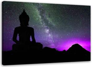 Obraz na plátně Buddhova polární záře - 60x40 cm