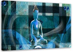 Obraz na plátně Geometrický Buddha Zen - 100x70 cm