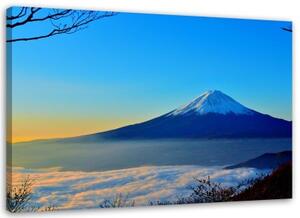 Obraz na plátně Krajina hory Fudži - 120x80 cm