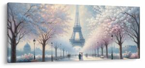 Obraz - Maľba z Paríža (120x50 cm)