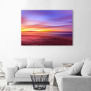 Obraz na plátně Fialový západ slunce - 60x40 cm