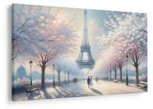 Obraz - Maľba z Paríža (90x60 cm)