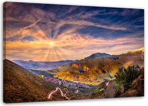 Obraz na plátně Horská krajina Příroda - 100x70 cm