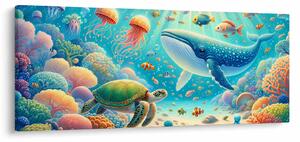 Obraz - Svet pod hladinou (120x50 cm)