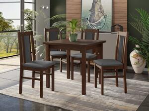 Stôl so 4 stoličkami - AL27, Morenie: Orech - L, Poťahové látky: Hygge D20 Mirjan24 5903211289255