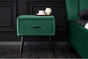 Massive home | Noční stolek Sixties 36 CM tmavě tmavě zelený 41019
