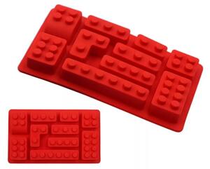 Zaparkorun Silikónová forma na ľad v tvare kociek LEGO