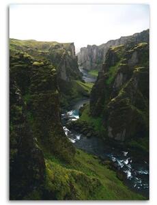 Obraz na plátně Krajina Horský zelený les - 40x60 cm