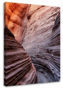 Obraz na plátně Arizona Antelope Canyon Mountains - 40x60 cm