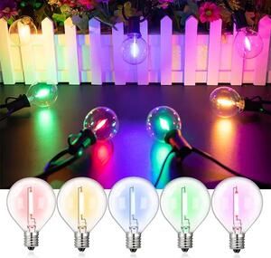HS Farebná svetelná reťaz s LED žiarovkami - YARDBULBS