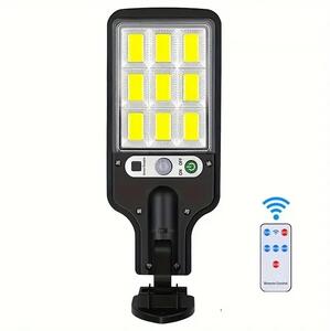 LED nástenná lampa so solárnym napájaním a senzorom pohybu 108COB
