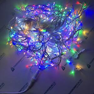 Vonkajší LED vianočný záves 25M+ 500LED - colored