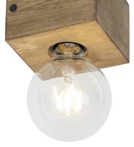 Vidiecka nástenná lampa drevo - Bloc