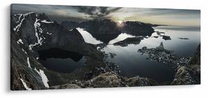 Obraz - Nórske pohorie (120x50 cm)