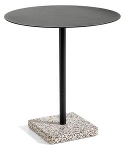 HAY Ex-display stôl Terrazzo Ø70, grey terrazzo / anthracite
