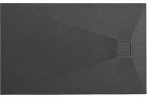 Rea Magnum Black, SMC sprchová vanička 100x80x2,5 cm, čierna, REA-K3330