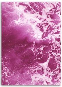 Obraz na plátně Abstrakce Růžová vlna - 40x60 cm