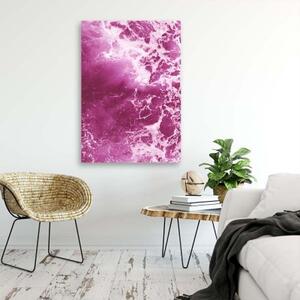 Obraz na plátně Abstrakce Růžová vlna - 40x60 cm